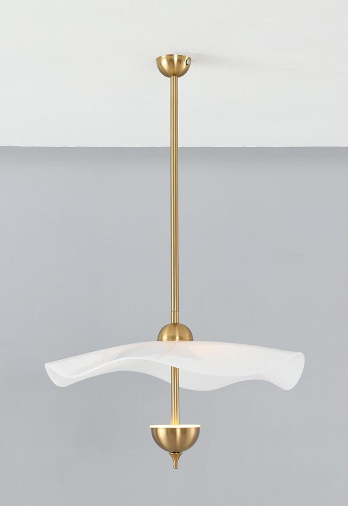 Doppelte Biscuit Hängeleuchte Weiß Gold Rund Opalweiß Acrylschirm Design Beleuchtung Dekorativ für Wohnzimmer Essbereich Schlafzimmer Modern Skandinavisches Interieur | Sansoti