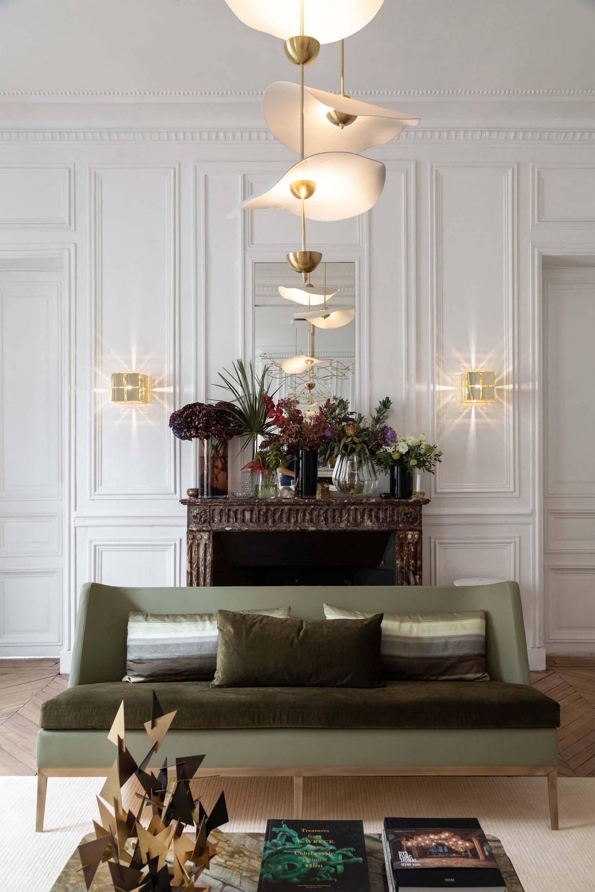 Doppelte Biscuit Hängeleuchte Weiß Gold Rund Opalweiß Acrylschirm Design Beleuchtung Dekorativ für Wohnzimmer Essbereich Schlafzimmer Modern Skandinavisches Interieur | Sansoti