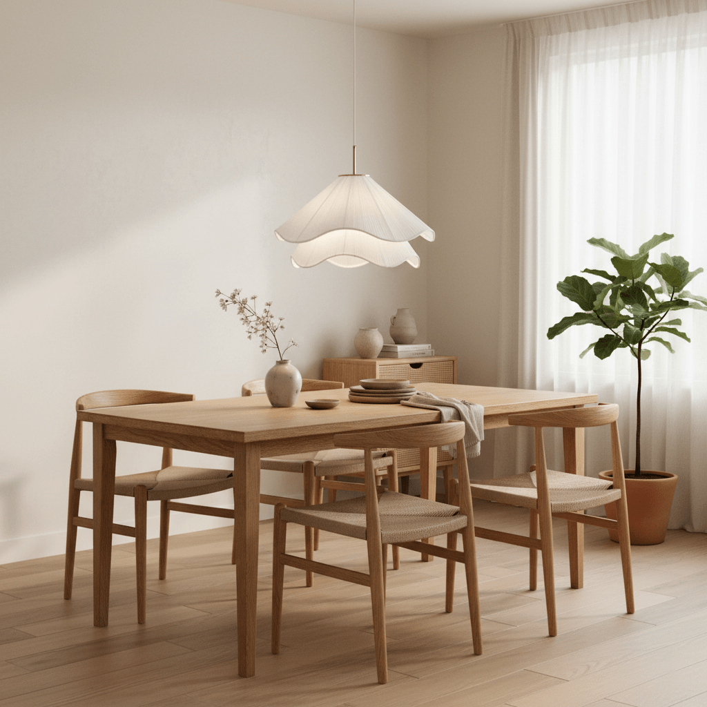 Layered pleated shade pendant lamp — Petal-like light gold fitting E26/E27 sloped-ceiling mounting | Sansoti
