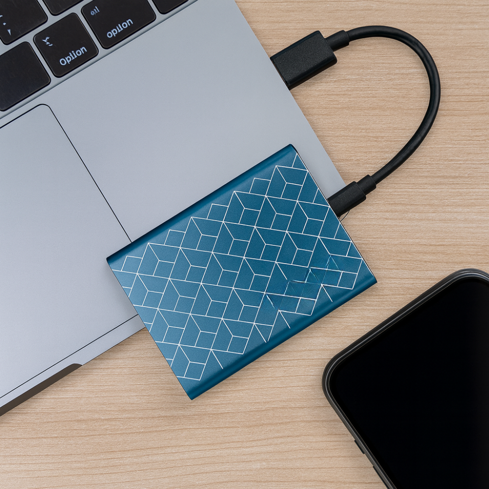 Portable SSD Hard Drive USB 3.1 Type-C Aluminum Case Fast Data Storage for Laptop Desktop Smartphone | Sansoti