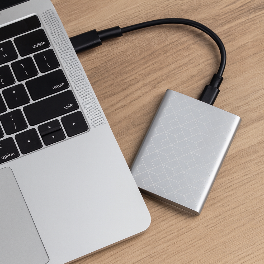 Portable SSD Hard Drive USB 3.1 Type-C Aluminum Case Fast Data Storage for Laptop Desktop Smartphone | Sansoti