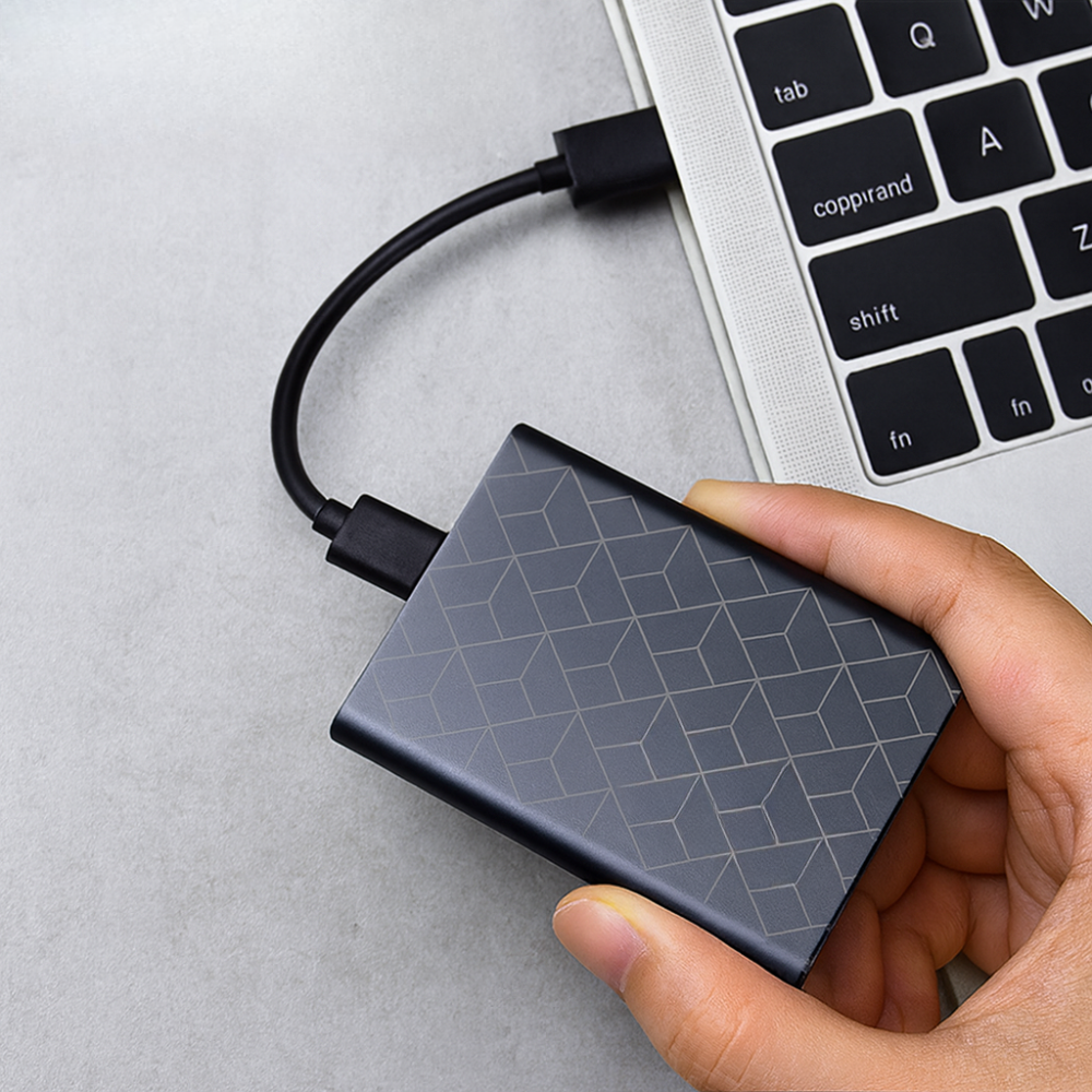 Portable SSD Hard Drive USB 3.1 Type-C Aluminum Case Fast Data Storage for Laptop Desktop Smartphone | Sansoti