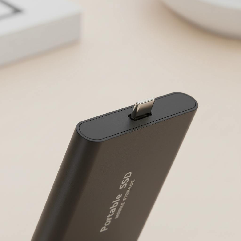 External SSD Hard Drive 128TB USB-C Fast Data Transfer Compact Dustproof Rugged Pocket-Sized Storage | Sansoti