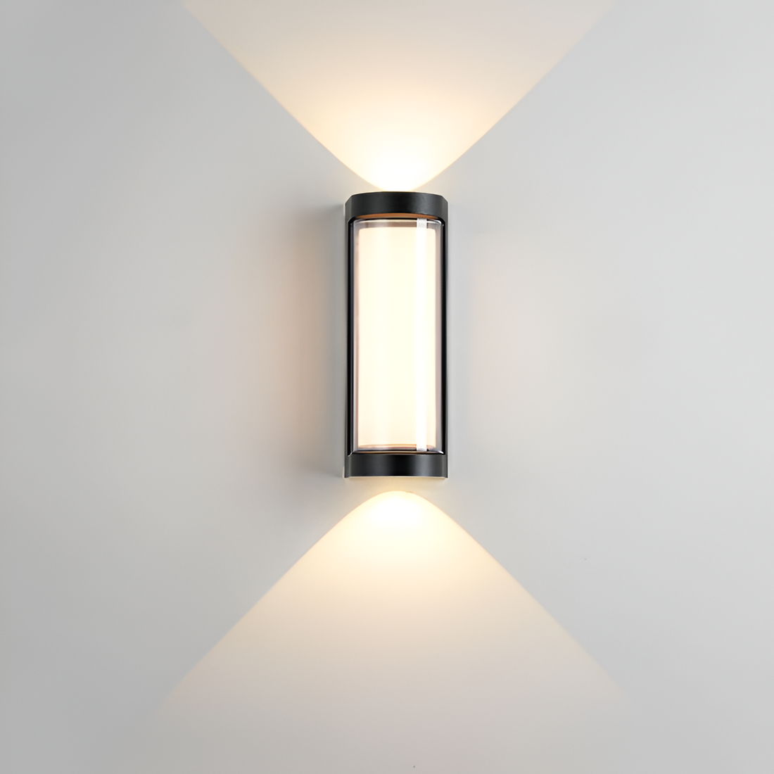 Lámpara exterior LED up down IP65 impermeable negra blanca para fachada 10W | Sansoti