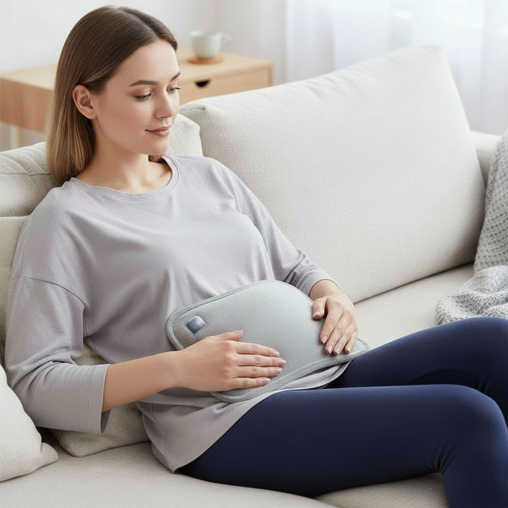 USB Rechargeable Heating Pad Graphene 3 Levels Hand Warmer Belly Warmer Pain Relief | Sansoti