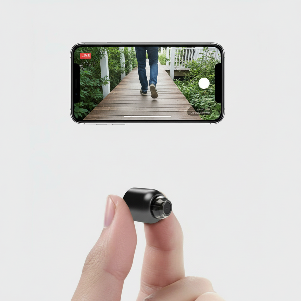 Compact WiFi Security Camera With Night Vision And 1080p Full HD For Indoor Use | Sansoti