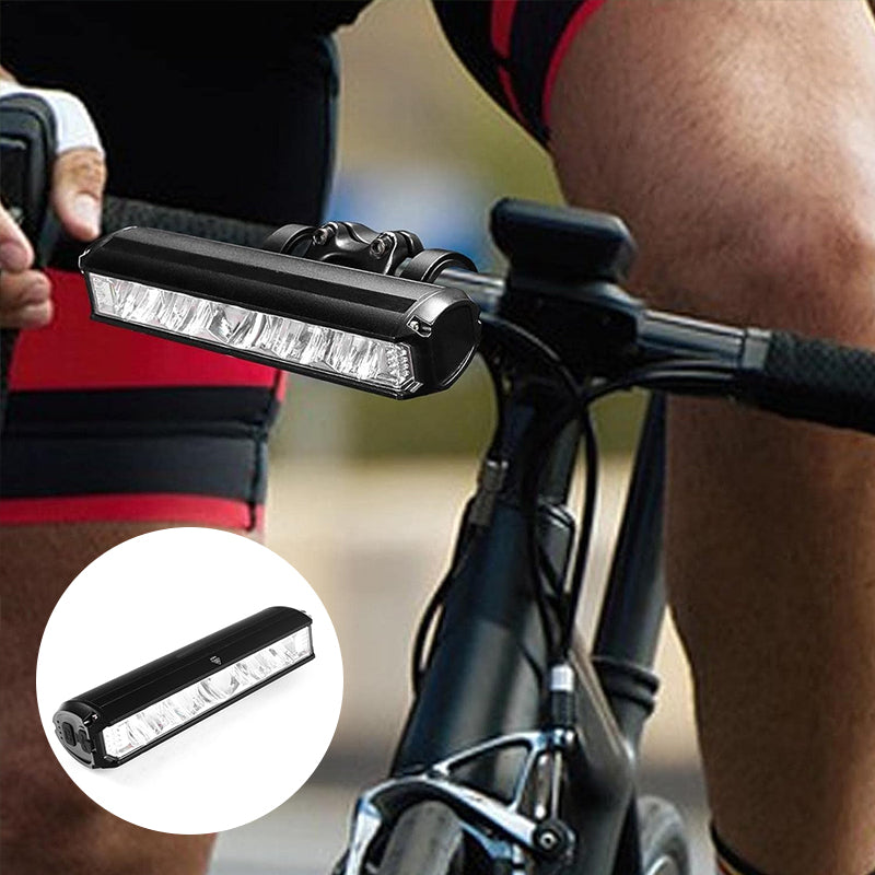 Éclairage vélo LED phare avant 900 lumens rechargeable noir étanche large champ lumineux sécurité vélo | Sansoti