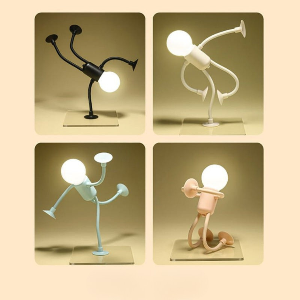 Adjustable LED Table Lamp Black White Blue Beige with Flexible Arms Ambient Light for Living Room Bedroom Office Desk Modern Design Energy Saving Warm Light Dimmable Decorative Kids Room Night Light Reading Lamp | Sansoti