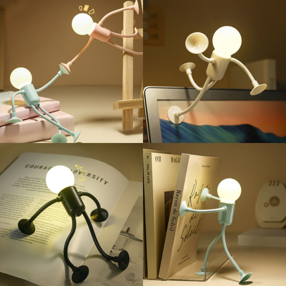 Adjustable LED Table Lamp Black White Blue Beige with Flexible Arms Ambient Light for Living Room Bedroom Office Desk Modern Design Energy Saving Warm Light Dimmable Decorative Kids Room Night Light Reading Lamp | Sansoti