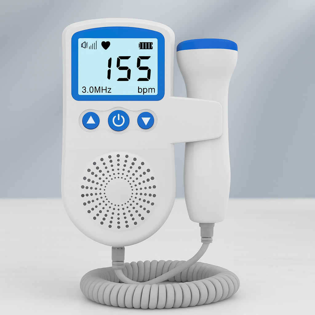 Moniteur cardiaque bébé Doppler fœtal portable grossesse suivi du rythme cardiaque avec écran LCD sonde 3MHz pour usage domestique | Sansoti