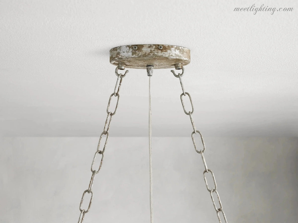 Linear Crystal Chandelier Iron Adjustable 3 Finishes Dining Room Living Room Lighting 8-12 Sockets | Sansoti