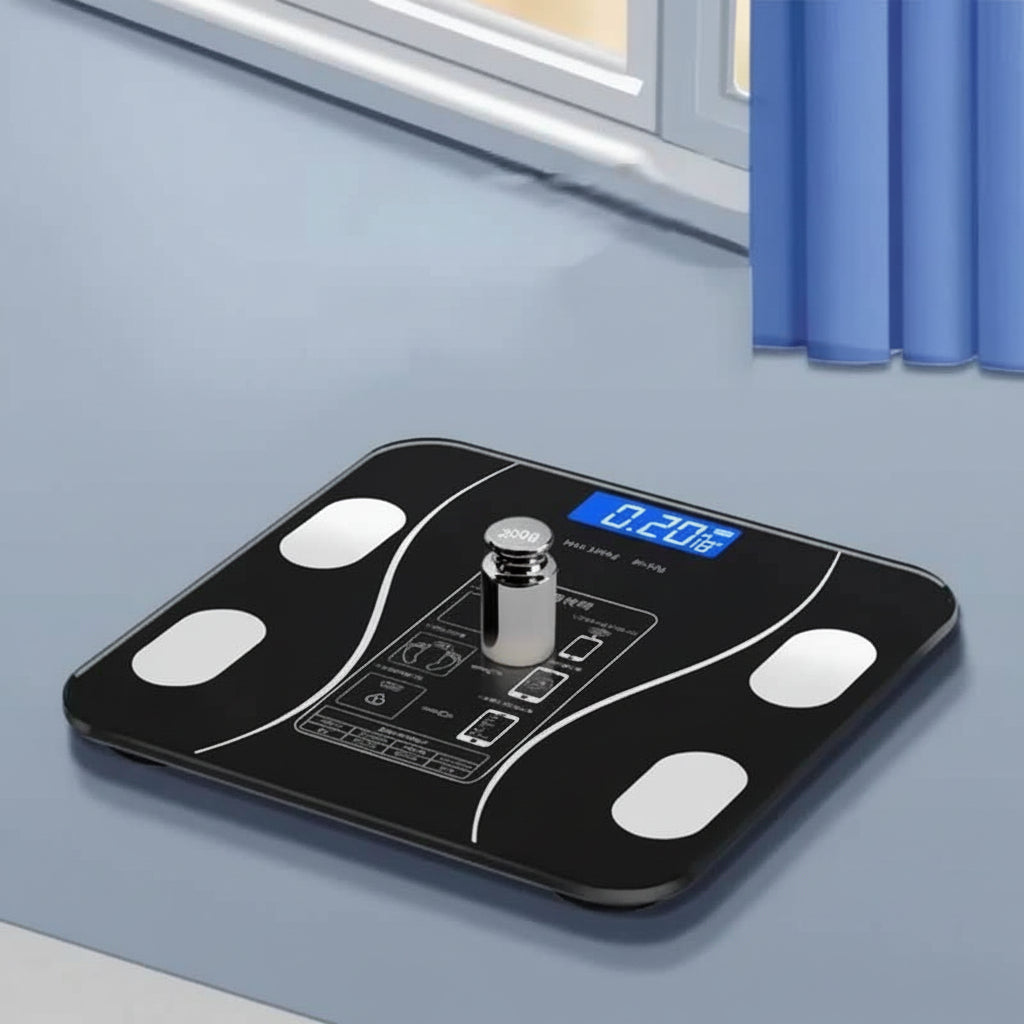 Smart Body Analysis Scale with LED Display & App Connectivity for Fitness Monitoring and Health | Sansoti
