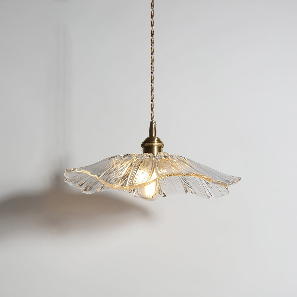 Glazen Bloemplafond- en Hanglamp met Messing Binnenlicht Retro Design Scandinavisch Eetkamer Slaapkamer | Sansoti