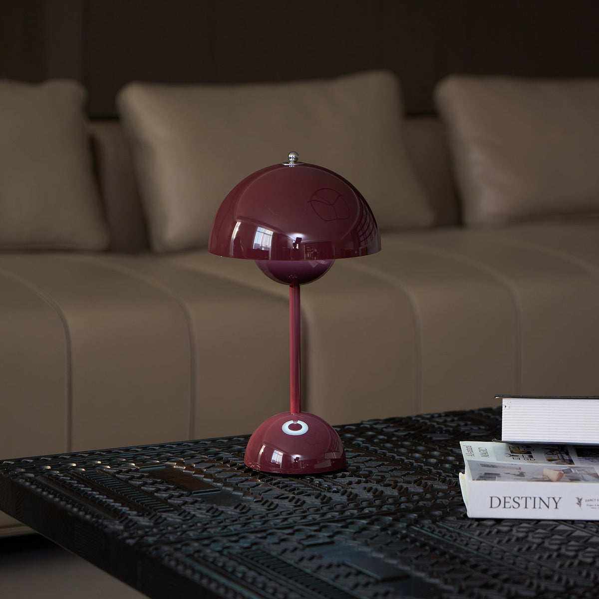 Portable Table Lamp with Rechargeable Battery and Touch Control – Cordless LED Lamp with 3 Color Temperatures for Indoor and Outdoor | Sansoti
