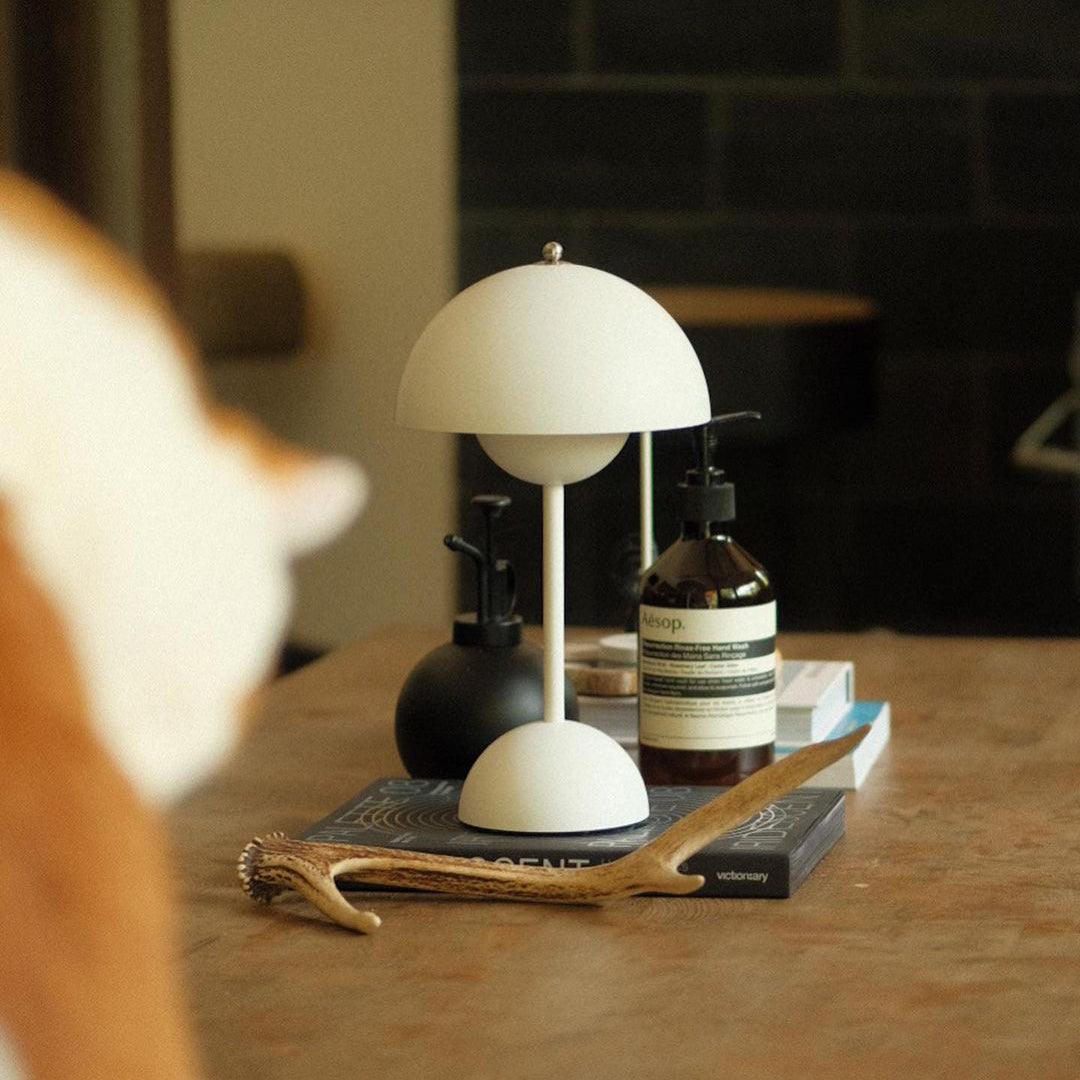 Portable Table Lamp with Rechargeable Battery and Touch Control – Cordless LED Lamp with 3 Color Temperatures for Indoor and Outdoor | Sansoti
