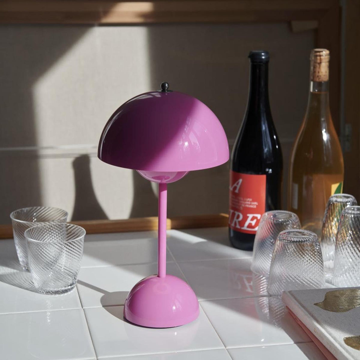 Portable Table Lamp with Rechargeable Battery and Touch Control – Cordless LED Lamp with 3 Color Temperatures for Indoor and Outdoor | Sansoti