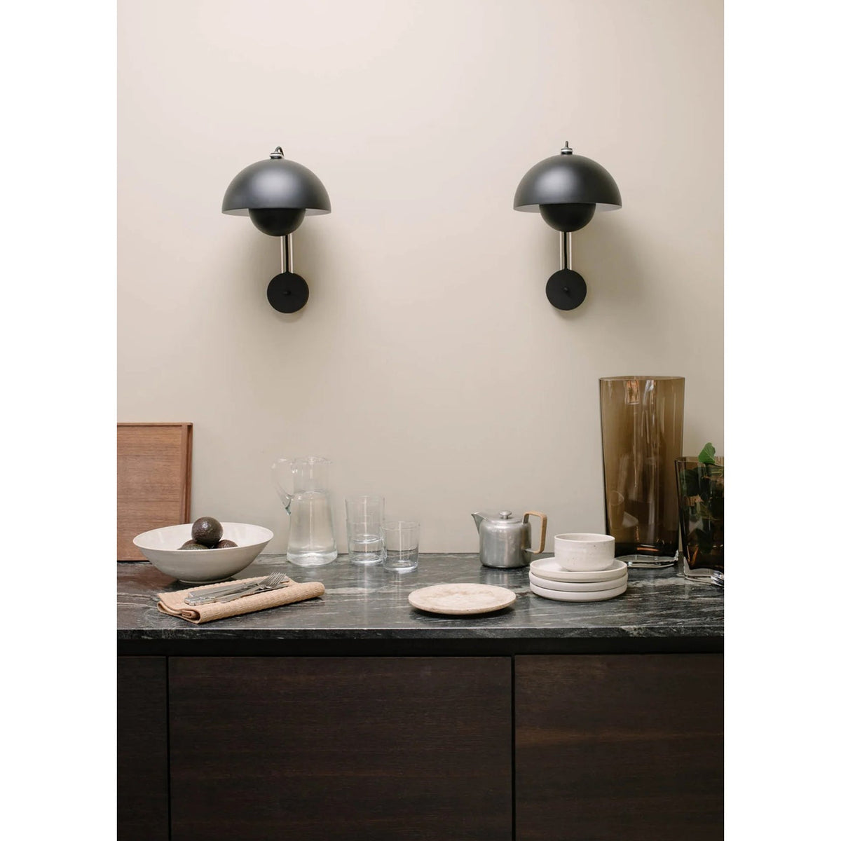 VP9 Wall Lamp — Double Dome Style Icon in 13 Colors — Dimmable E26/E27 — For Bedroom, Hallway, Reading Corner | Sansoti