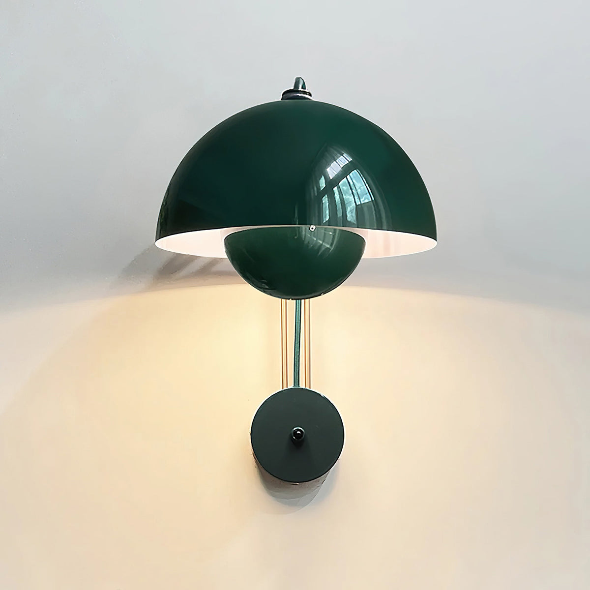 VP9 Wall Lamp — Double Dome Style Icon in 13 Colors — Dimmable E26/E27 — For Bedroom, Hallway, Reading Corner | Sansoti