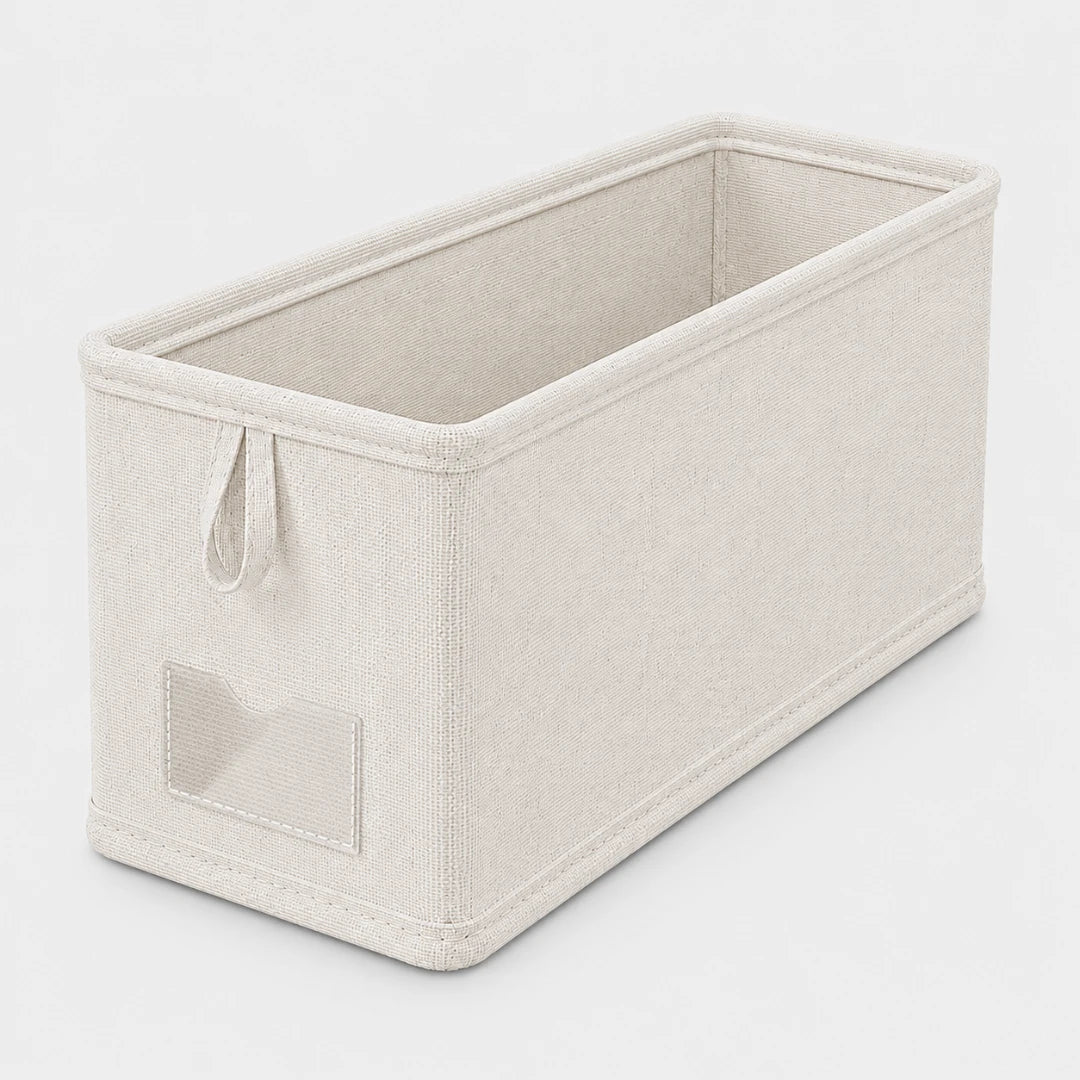 Foldable Drawer Organizer Linen Cotton 40x25x20cm Clothes Storage Drawer Divider Storage System for Closet | Sansoti