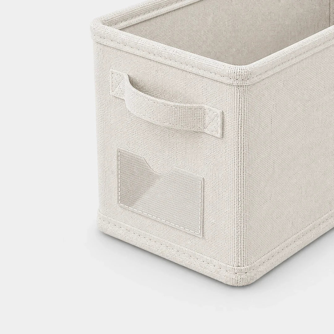 Foldable Drawer Organizer Linen Cotton 40x25x20cm Clothes Storage Drawer Divider Storage System for Closet | Sansoti
