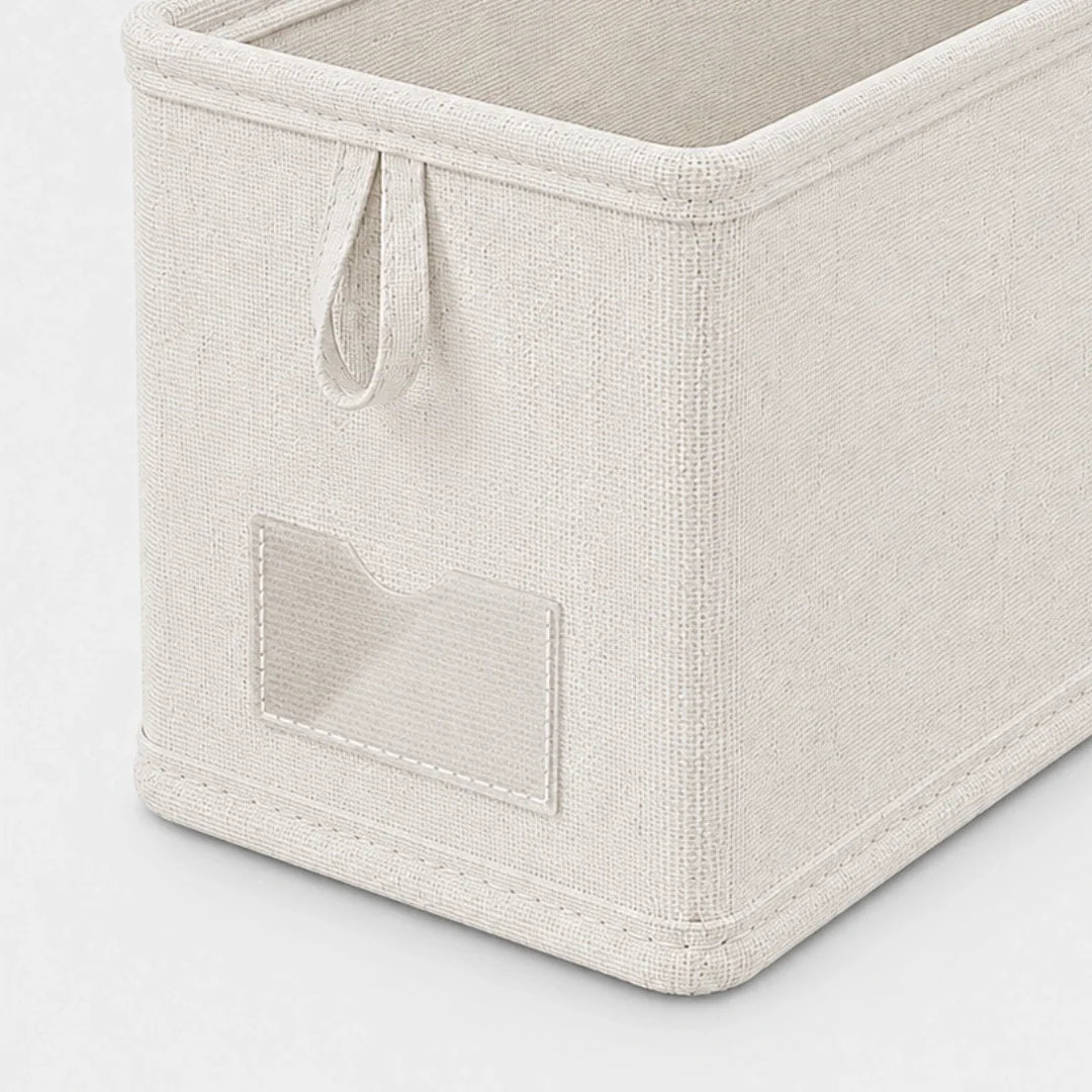 Foldable Drawer Organizer Linen Cotton 40x25x20cm Clothes Storage Drawer Divider Storage System for Closet | Sansoti