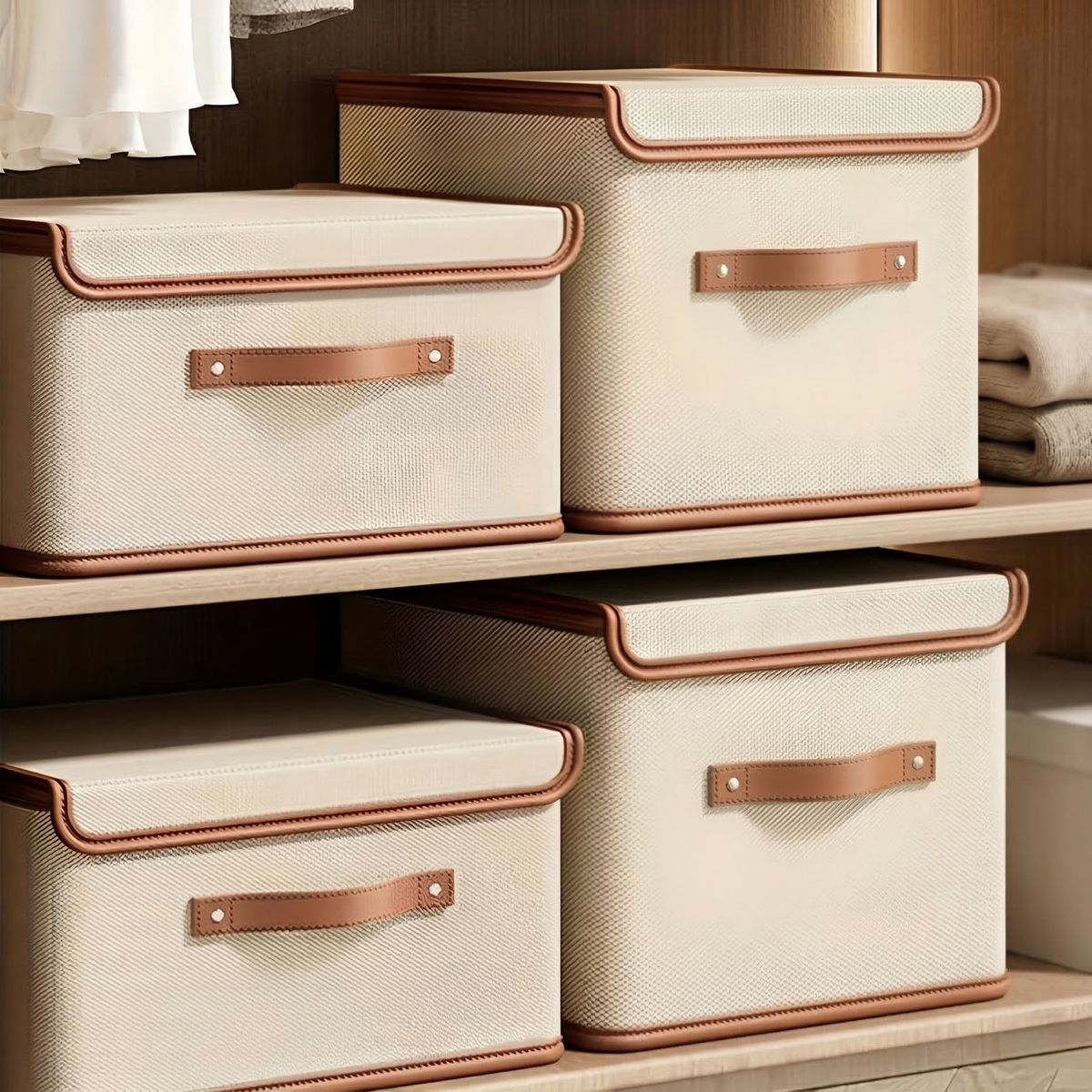 Opbergbox Speelgoed Kinderkamer Opvouwbaar Oxford met Deksel Handvatten M-2XL Stapelbaar | Sansoti