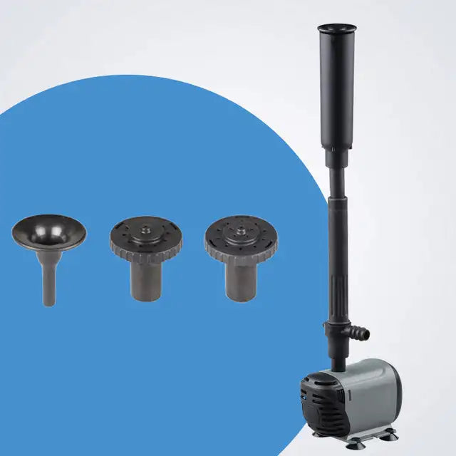Fountain Pump for Pond with Adjustable Water Flow and 3 Spray Nozzles | Sansoti