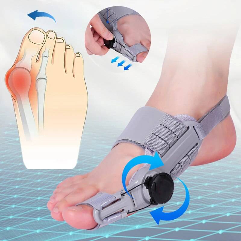 Toe Corrector with Adjustable Pressure for Hallux Valgus Treatment During the Day and at Night Comfortable Orthopedic | Sansoti
