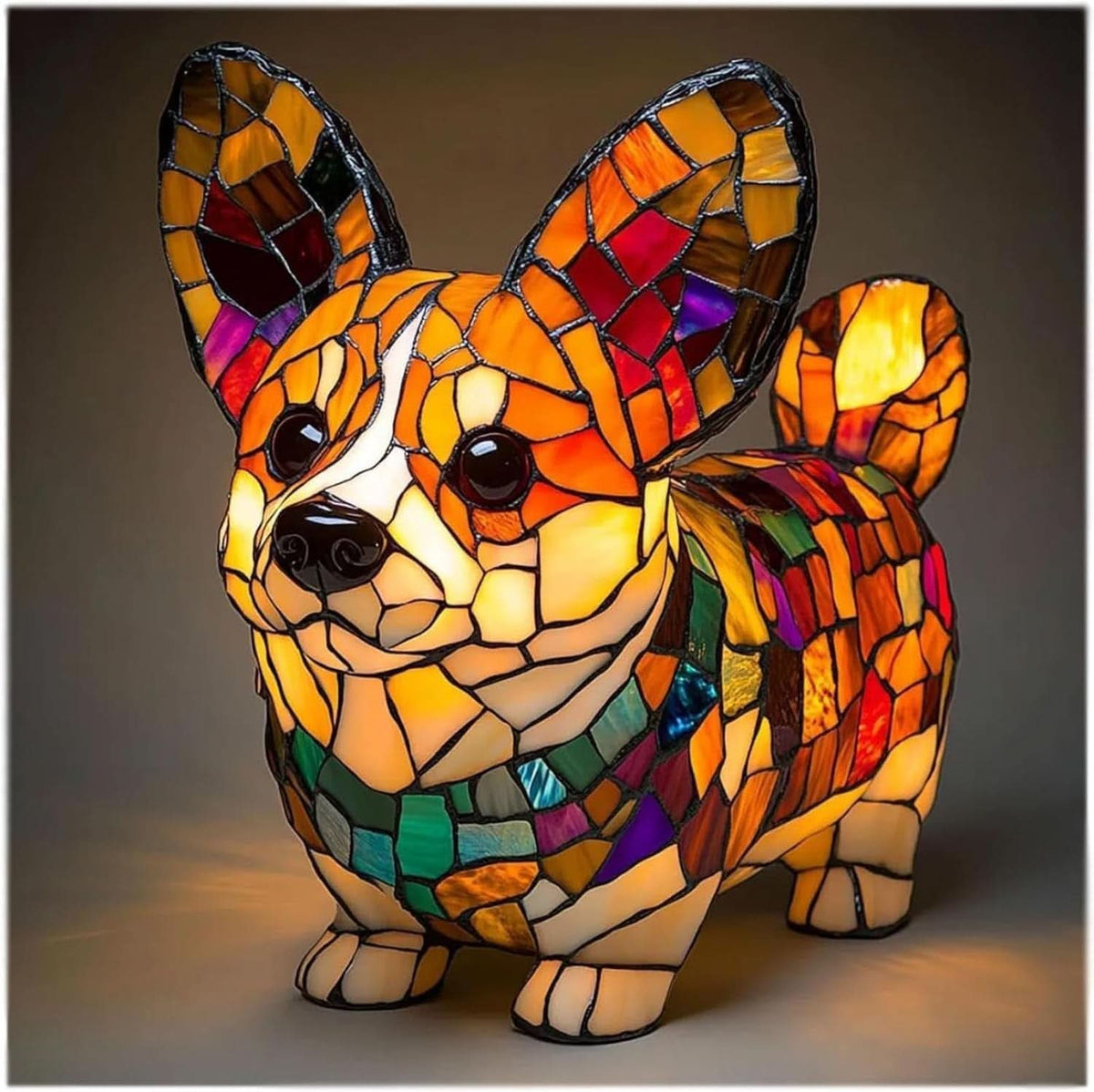 Veilleuse LED avec motif de chien, lampe de table, éclairage d’ambiance, lumière chaude, décoration animale pour chambre et chambre d’enfant | Sansoti