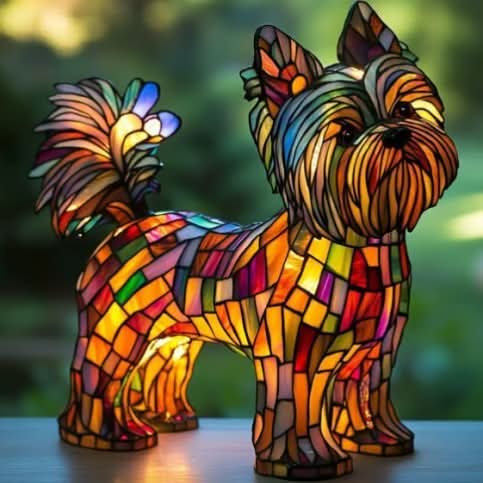 Veilleuse LED avec motif de chien, lampe de table, éclairage d’ambiance, lumière chaude, décoration animale pour chambre et chambre d’enfant | Sansoti