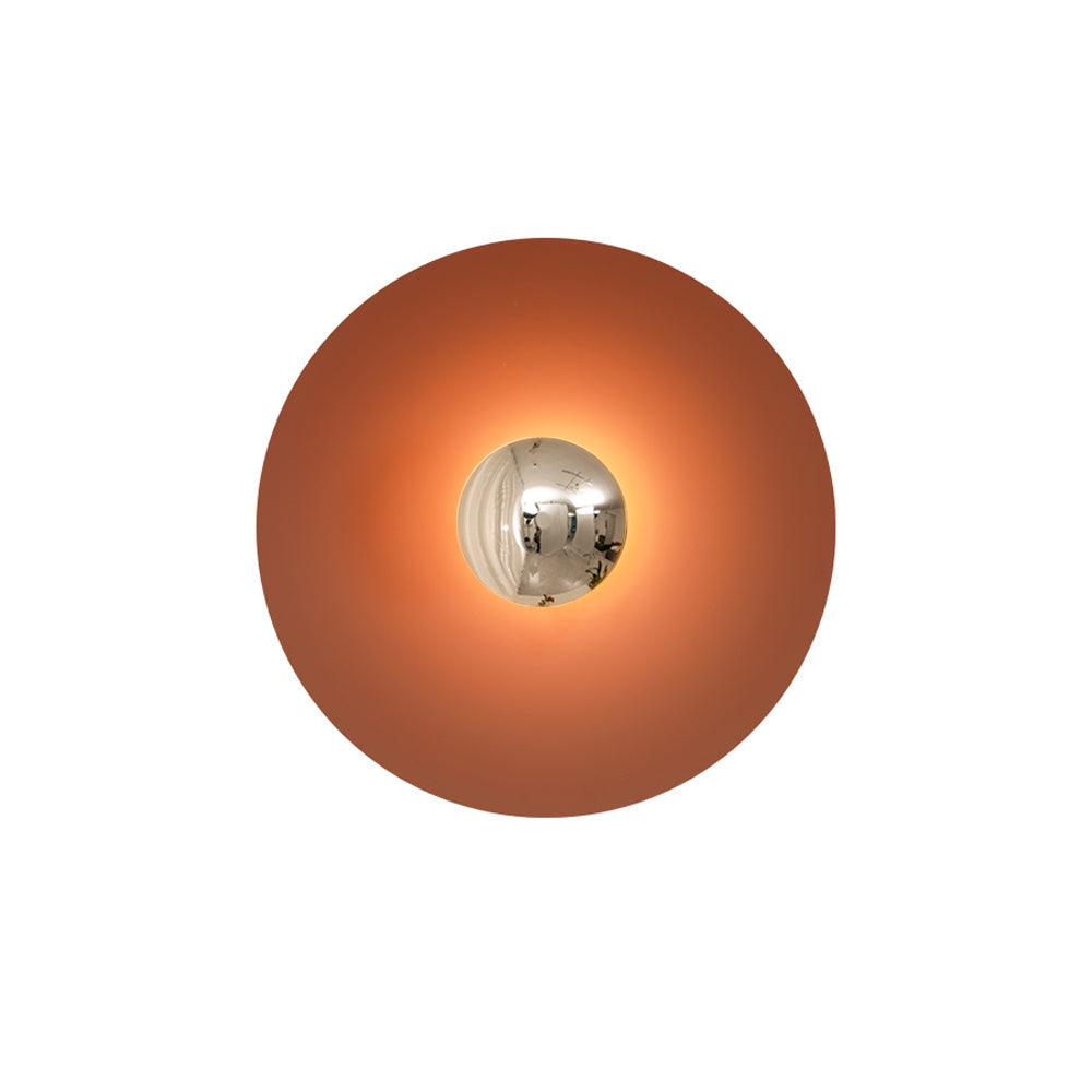 Runde LED-Wandleuchte Eclipse Metall Deckenleuchte Moderne minimalistische Beleuchtung Wohnzimmer Schlafzimmer | Sansoti