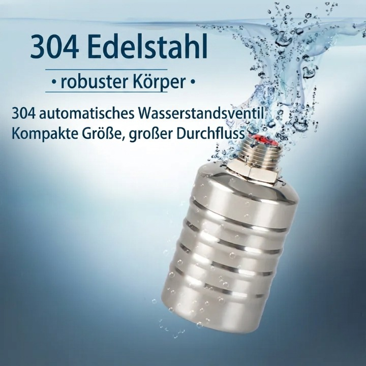 Schwimmerventil Automatisch Edelstahl 304 Ohne Strom für Wassertank Zisterne Regelung | Sansoti