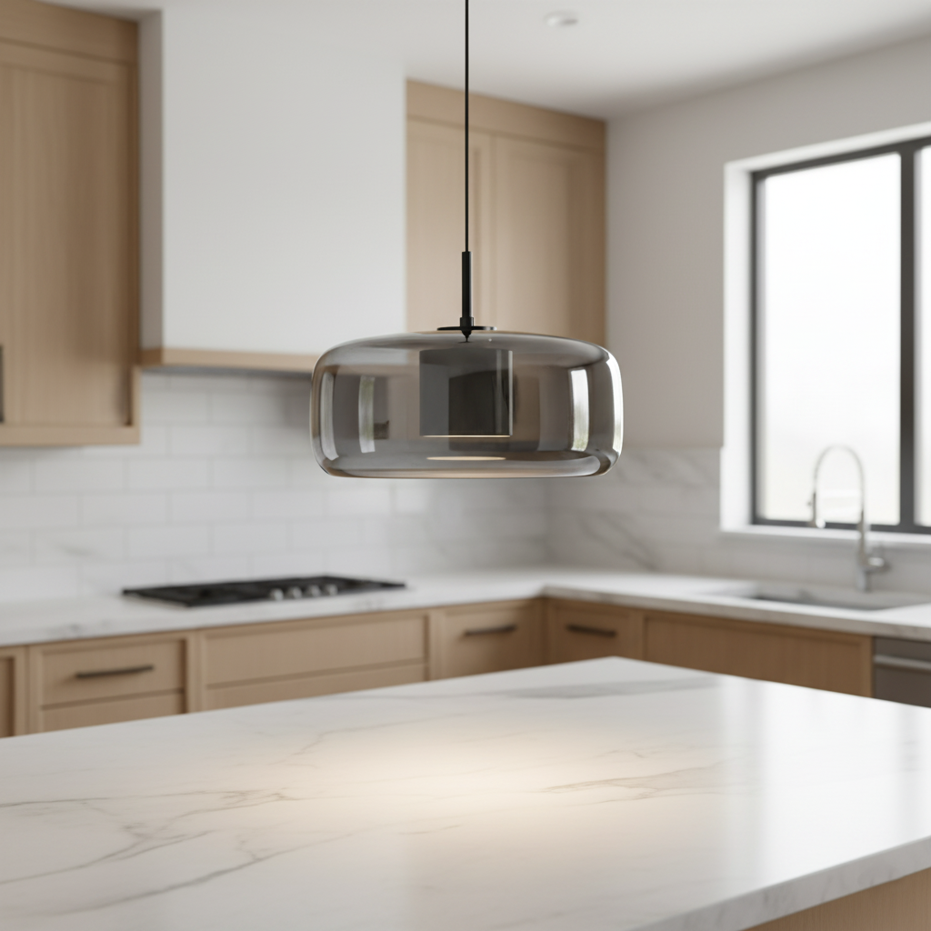 Lampa wisząca z dymionego szkła Retro Potrójna Ręcznie dmuchana Ściemniana Regulowana Czarna | Sansoti