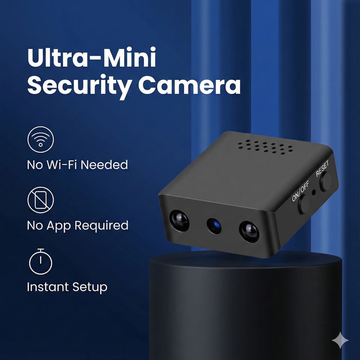 Compact HD Security Camera with Audio and Motion Detection Night Vision Wi-Fi | Sansoti