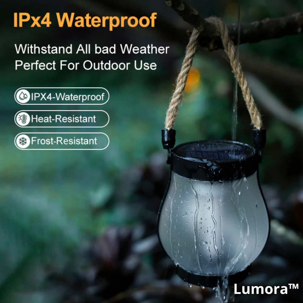 Solar-Powered Flame Effect Lantern – Waterproof Garden Lighting with Realistic Firelight | Sansoti
