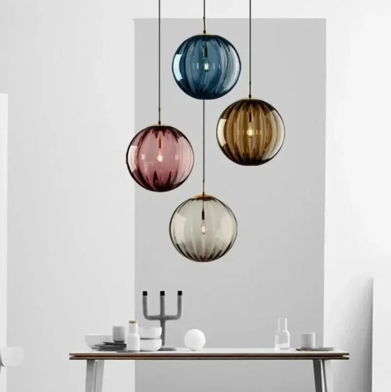 Hängelampe Glaskugeln LED Integriert Esszimmer Wohnzimmer Moderne Deckenlampe Glaskugel Pendelleuchte Stimmungslicht | Sansoti