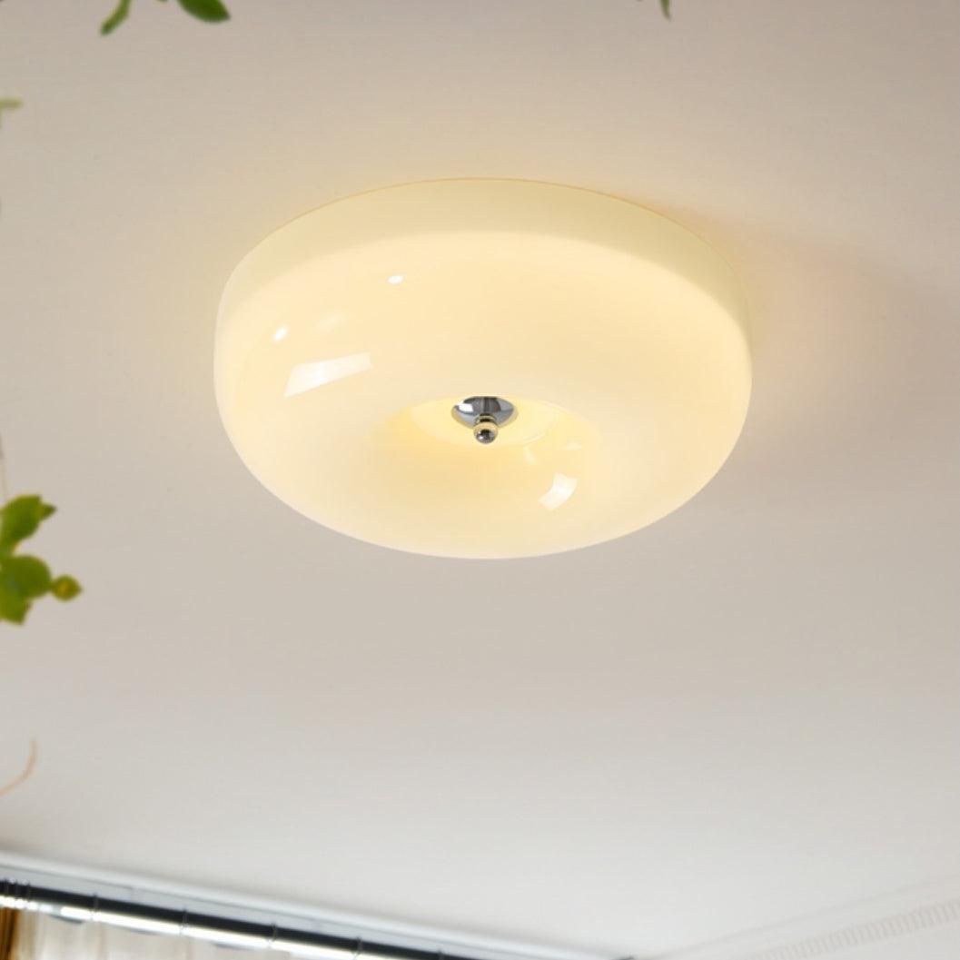 Glas-Deckenleuchte mit integrierter LED-Beleuchtung für moderne Wohn-, Schlaf- und Flurbereiche | Sansoti