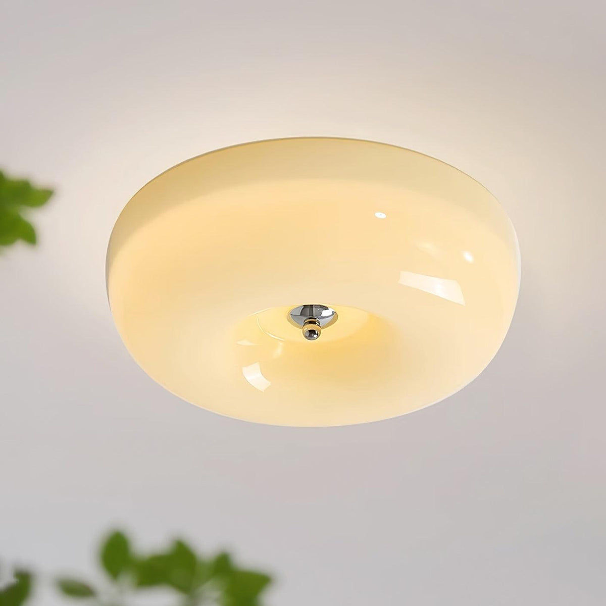 Glas-Deckenleuchte mit integrierter LED-Beleuchtung für moderne Wohn-, Schlaf- und Flurbereiche | Sansoti