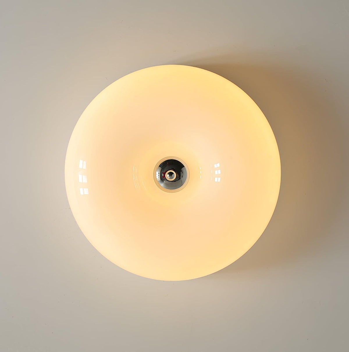 Glas-Deckenleuchte mit integrierter LED-Beleuchtung für moderne Wohn-, Schlaf- und Flurbereiche | Sansoti