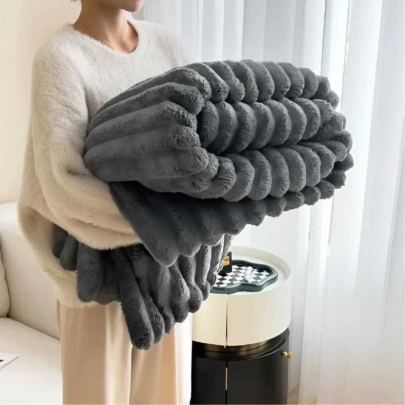 Zachte Flanellen Plaid – Luxe & Warme Deken voor Woonkamer en Slaapkamer | Sansoti