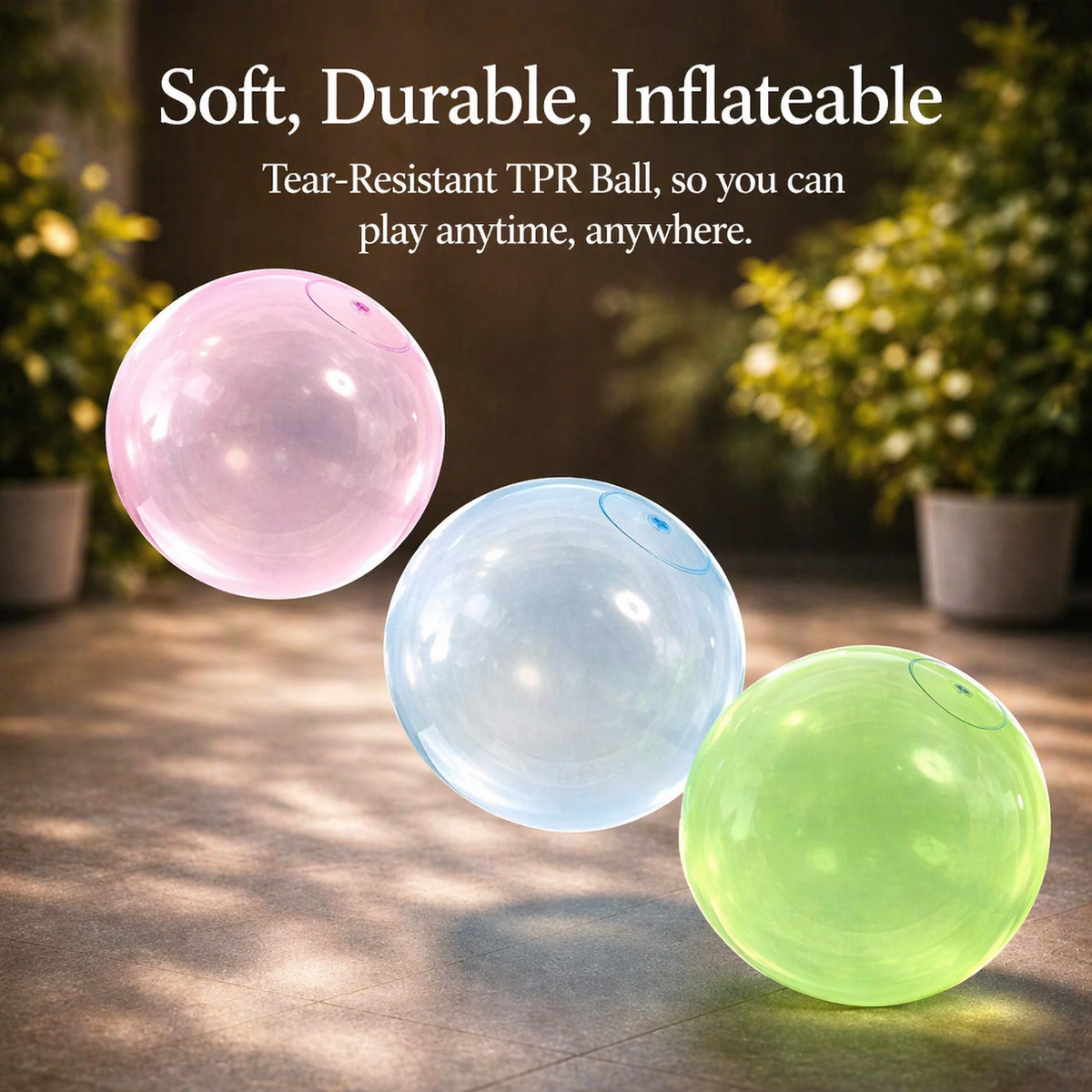 Inflatable XXL Play Ball for Children & Adults Tear-Resistant TPR Beach Garden Park | Sansoti