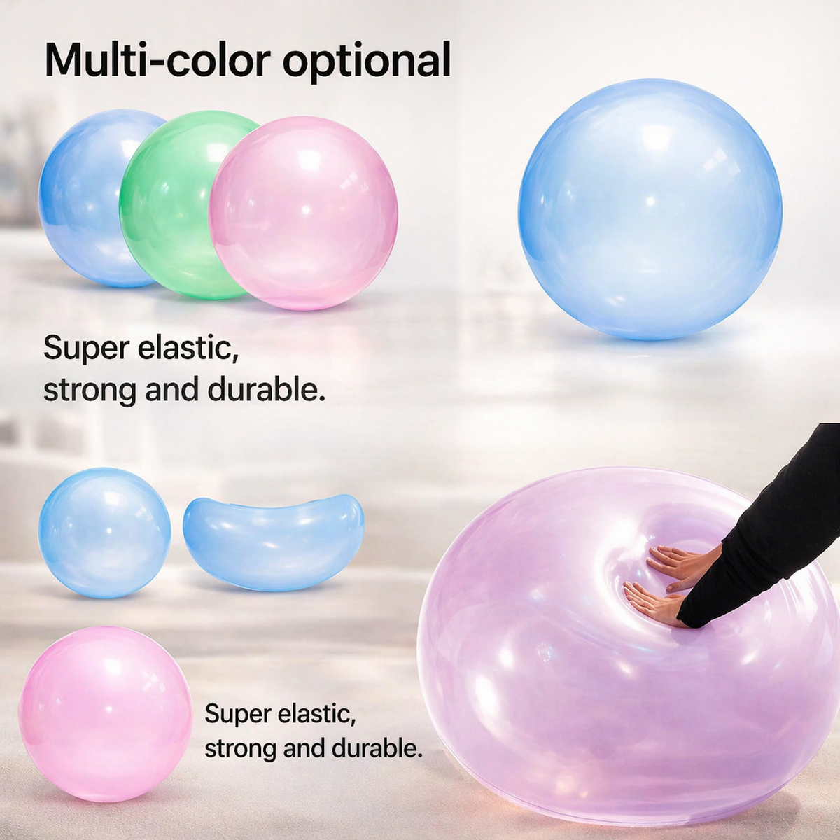 Inflatable XXL Play Ball for Children & Adults Tear-Resistant TPR Beach Garden Park | Sansoti