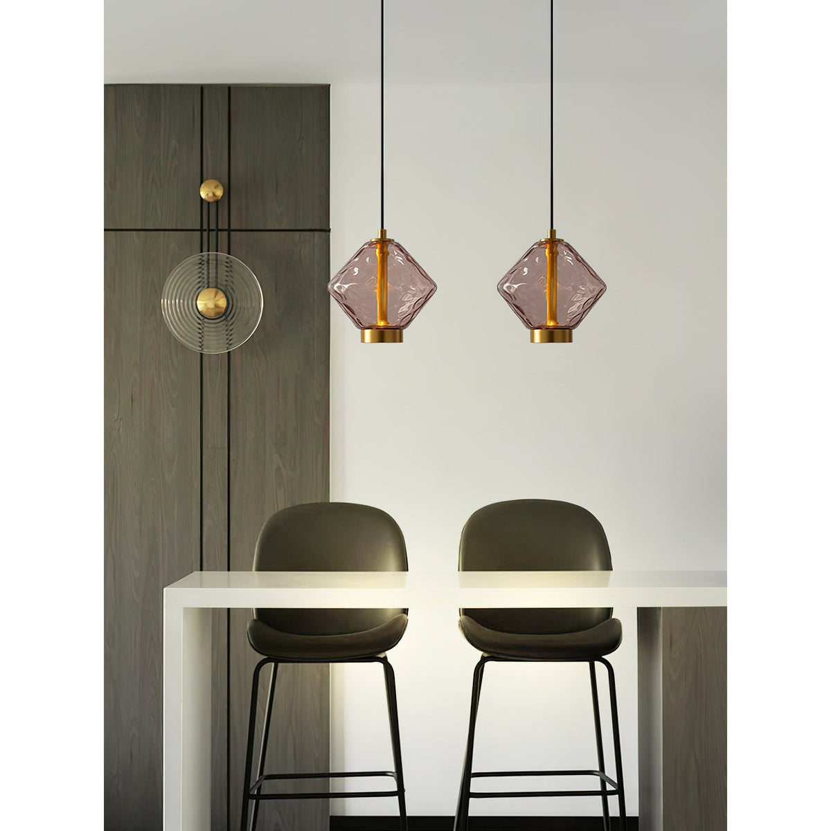Pendant Lamp with Colored Glass Globe – Modern Design for Dining Room and Kitchen | Sansoti