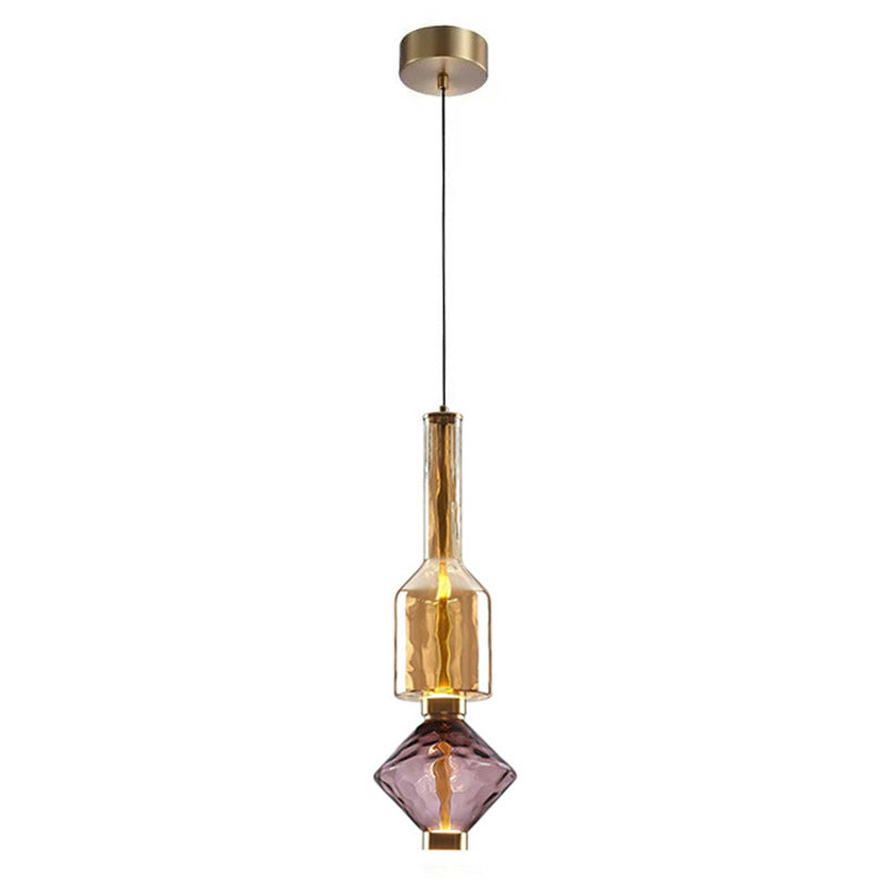 Pendant Lamp with Colored Glass Globe – Modern Design for Dining Room and Kitchen | Sansoti