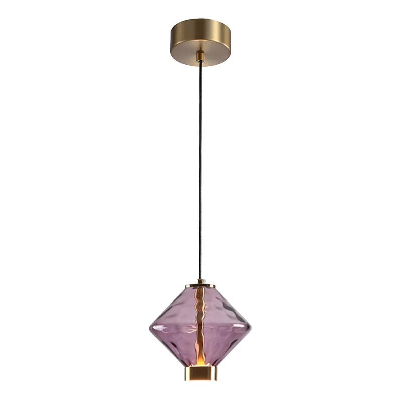 Pendant Lamp with Colored Glass Globe – Modern Design for Dining Room and Kitchen | Sansoti