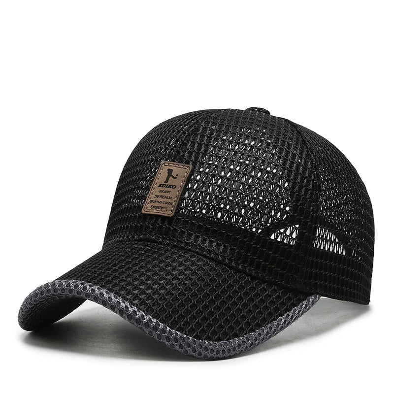 Airy Summer Cap Mesh Adjustable Snapback Sports Cap with Breathable Mesh | Sansoti