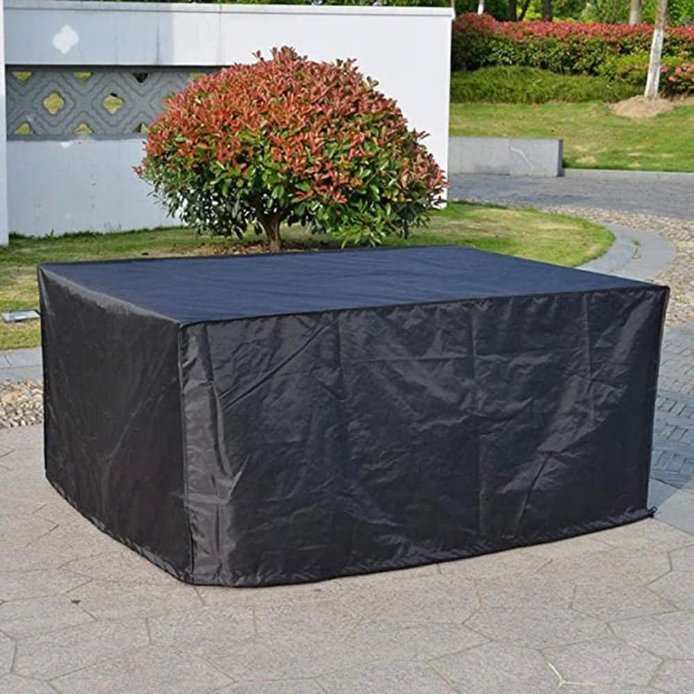 Waterproof Rectangular Garden Furniture Cover Weather-Resistant Polyester UV Protection Patio Balcony Garden Table Chairs | Sansoti