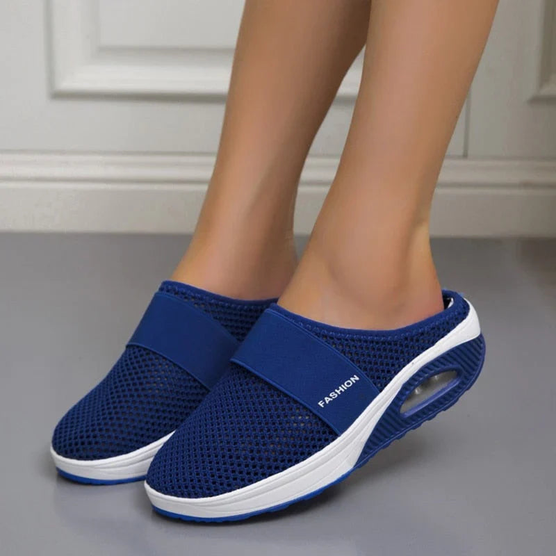 Luchtkussen Comfortschoenen voor Dames en Heren – Ademende Wandelschoen met Voetboogondersteuning en Schokdempende Technologie | Sansoti