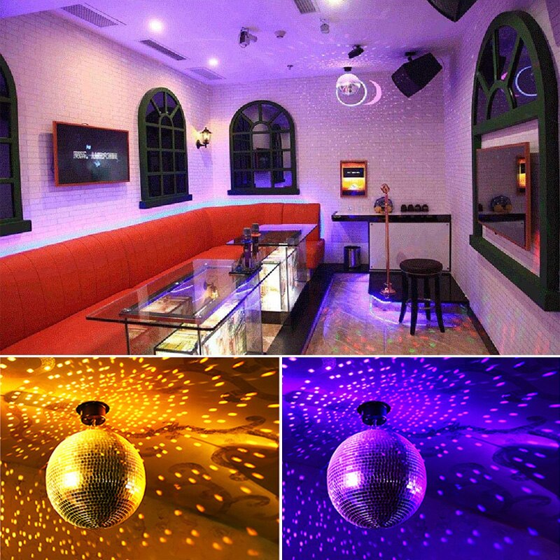 Large Rotating Mirror Disco Ball with Motor Option for Party, DJ, and Stage Lighting 10–30CM | Sansoti