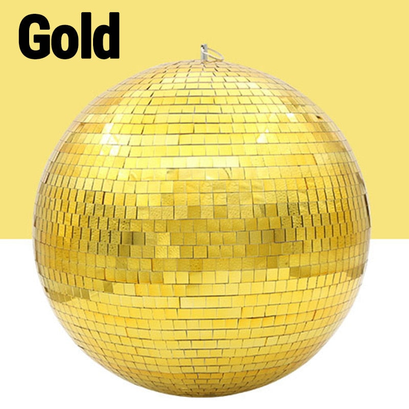 Large Rotating Mirror Disco Ball with Motor Option for Party, DJ, and Stage Lighting 10–30CM | Sansoti